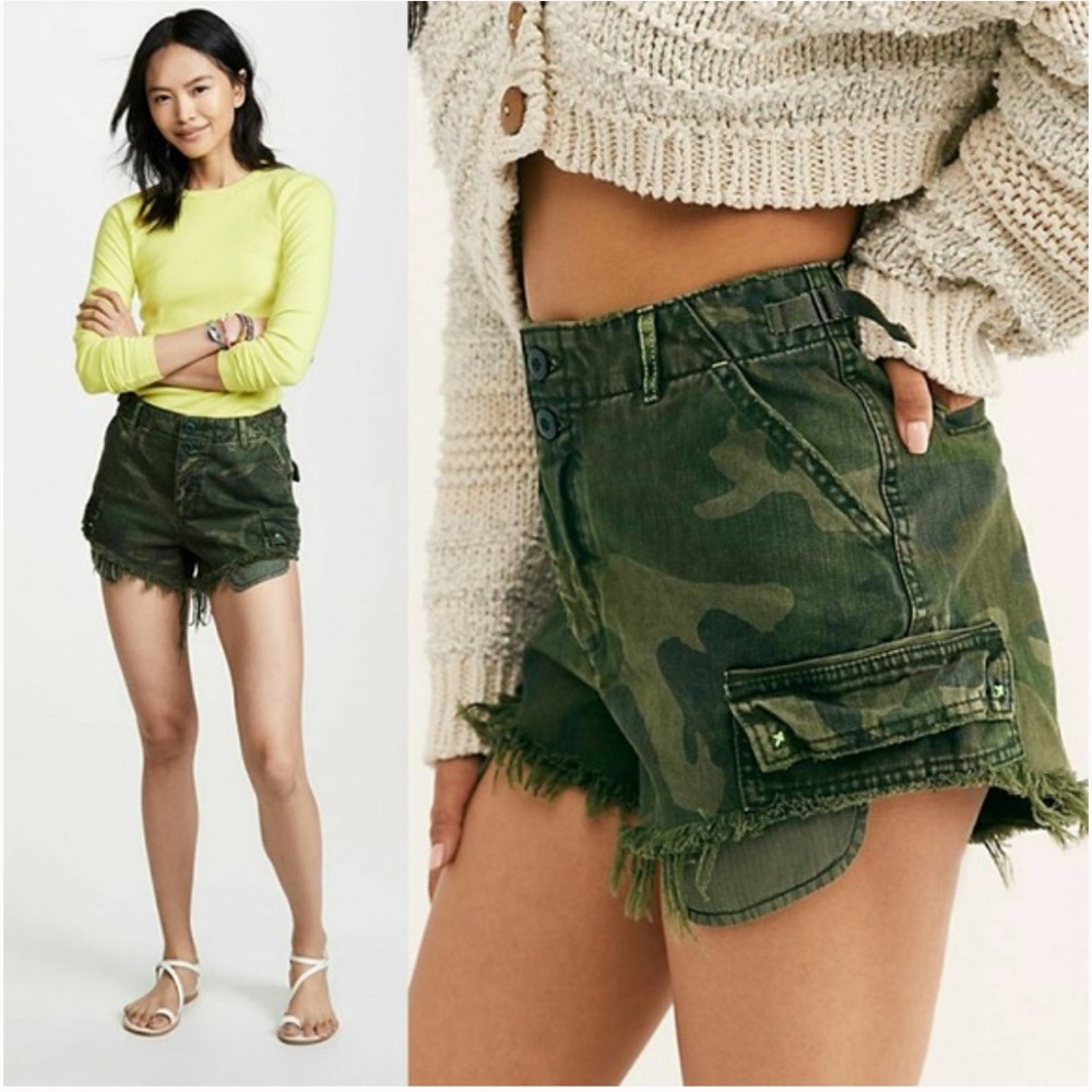 We The Free Camouflage Cargo Shorts
